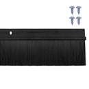 Skruemonterede dørbørste tætninger 2 pcs Sort 100 cm