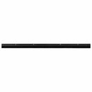 Skruemonterede dørbørste tætninger 6 pcs Sort 100 cm