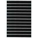 Skruemonterede dørbørste tætninger 12 pcs Sort 100 cm