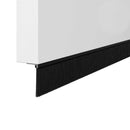Skruemonterede dørbørste tætninger 2 pcs Sort 100 cm