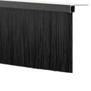 Skruemonterede dørbørste tætninger 6 pcs Sort 100 cm