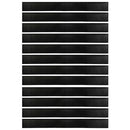 Skruemonterede dørbørste tætninger 12 pcs Sort 100 cm