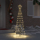 LED juletræ 250 cm 390 LED'er Varm hvid Stål Varm hvid