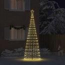 LED juletræ EKENAS 400 cm 800 LED'er Varm hvid Stål Guld