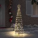 LED juletræ EKENAS 250 cm 390 LED'er Varm hvid Stål Varm hvid
