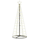 LED juletræ EKENAS 250 cm 390 LED'er Varm hvid Stål Varm hvid