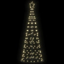 LED juletræ EKENAS 250 cm 390 LED'er Varm hvid Stål Varm hvid