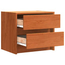 Sengeborde 2 pcs Voks brun 40 x 30.5 x 35.5 cm Fyrretræ