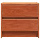Sengeborde 2 pcs Voks brun 40 x 30.5 x 35.5 cm Fyrretræ