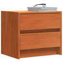 Sengeborde 2 pcs Voks brun 40 x 30.5 x 35.5 cm Fyrretræ