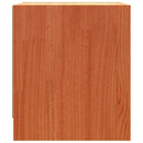 Sengeborde 2 pcs Voks brun 40 x 30.5 x 35.5 cm Fyrretræ