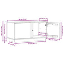 TV-skab Voks brun 80 x 35 x 40,5 cm Massiv fyrretræ