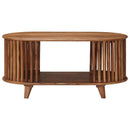 Håndlavet Cafebord Teak brun 85 x 50 x 40 cm Massivt Akacietræ