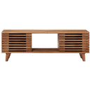 TV-skab med opbevaring med dør Naturfarvet 105 x 30 x 35 cm
