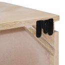 Håndlavet natbord Hvid 40 x 30 x 20 cm Massivt mangotræ