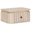 Håndlavet natbord Hvid 40 x 30 x 20 cm Massivt mangotræ