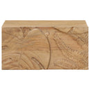 Håndlavet natbord Teakbrun 40 x 30 x 20 cm Massivt mangotræ