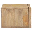 Håndlavet natbord Teakbrun 40 x 30 x 20 cm Massivt mangotræ