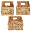 Opbevaringskurve 3 pcs Naturfarvet Vandhyacint