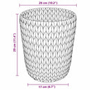 Affaldspapirspande 2 pcs Naturfarvet 26 x 26 x 29 cm