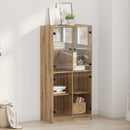 Highboard Artisan Egetræ 68 x 37 x 142 cm Konstrueret træ