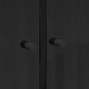 Highboard Sort eg 68 x 37 x 142 cm Konstrueret træ