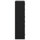 Highboard Sort eg 68 x 37 x 142 cm Konstrueret træ