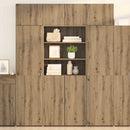 Highboard Artisan Egetræ 80 x 42,5 x 185 cm Konstrueret træ