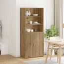 Highboard Artisan Egetræ 80 x 42,5 x 185 cm Konstrueret træ