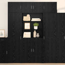 Highboard Sort eg 80 x 42,5 x 185 cm Konstrueret træ