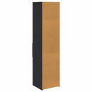 Highboard med skuffe Sort eg 45 x 42,5 x 185 cm Konstrueret træ