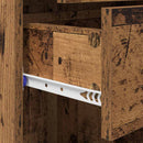 Highboard Gammelt træ 50 x 42,5 x 185 cm Konstrueret træ