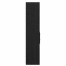 Highboard med skuffe Sort eg 50 x 42,5 x 185 cm Konstrueret træ