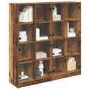 Highboard 2 pcs Gammelt træ 68 x 37 x 142 cm Konstrueret træ