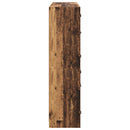 Highboard 2 pcs Gammelt træ 68 x 37 x 142 cm Konstrueret træ