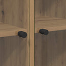 Highboard 2 pcs Artisan Egetræ 68 x 37 x 142 cm Konstrueret træ