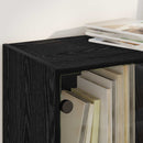 Highboard 2 pcs Sort eg 68 x 37 x 142 cm Konstrueret træ