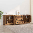 Sideboards med skuffe 3 pcs Gammelt træ 210 x 35,5 x 67,5 cm