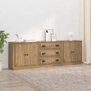 Sideboards med skuffe 3 pcs Artisan-eg 210 x 35,5 x 67,5 cm