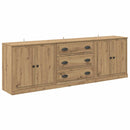 Sideboards med skuffe 3 pcs Artisan-eg 210 x 35,5 x 67,5 cm