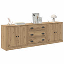 Sideboards med skuffe 3 pcs Artisan-eg 210 x 35,5 x 67,5 cm