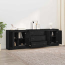 Sideboards 3 pcs Sort eg 210 x 35,5 x 67,5 cm Konstrueret træ
