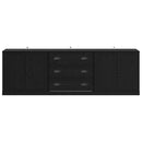 Sideboards 3 pcs Sort eg 210 x 35,5 x 67,5 cm Konstrueret træ
