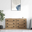 Sideboards med skuffe 2 pcs Artisan Egetræ 70 x 35,5 x 67,5 cm