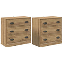 Sideboards med skuffe 2 pcs Artisan Egetræ 70 x 35,5 x 67,5 cm
