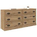 Sideboards med skuffe 2 pcs Artisan Egetræ 70 x 35,5 x 67,5 cm