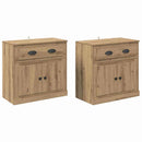 Sideboards med skuffe 2 pcs Artisan Egetræ 70 x 35,5 x 67,5 cm