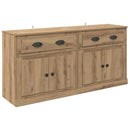Sideboards med skuffe 2 pcs Artisan Egetræ 70 x 35,5 x 67,5 cm