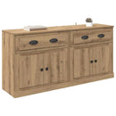 Sideboards med skuffe 2 pcs Artisan Egetræ 70 x 35,5 x 67,5 cm