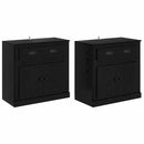 Sideboards 2 pcs Sort eg 70 x 35,5 x 67,5 cm Konstrueret træ
